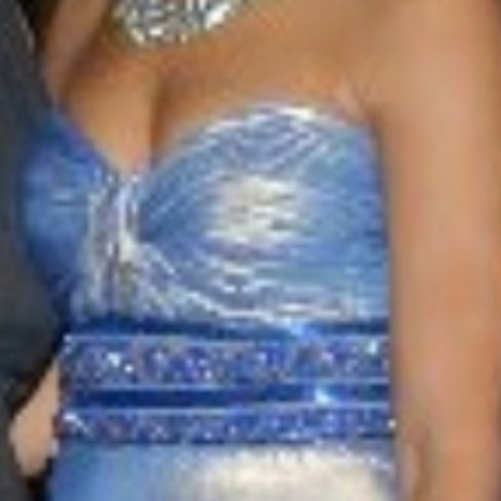 Womens full length iridescent gown